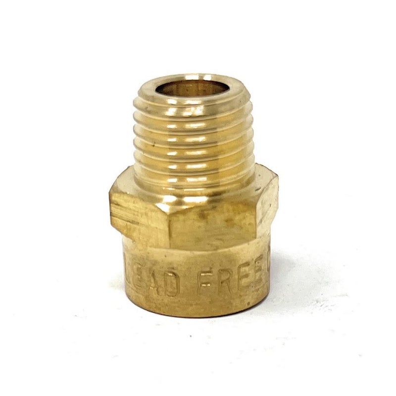 Cascada Showers G Thread (British BSPP) Male to NPT Thread Female Pipe Fitting Adapter - Lead-Free Adapter (1/4" x 1/4" (1 Piece)) - Image 1